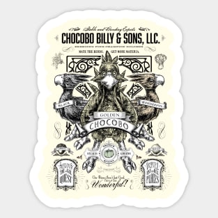 Chocobo Billy and Sons LLC Sticker